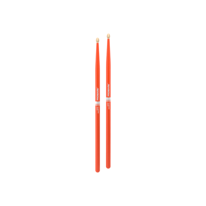Promark Drum Sticks - Rebound 5A Acorn Wood Tip - Orange