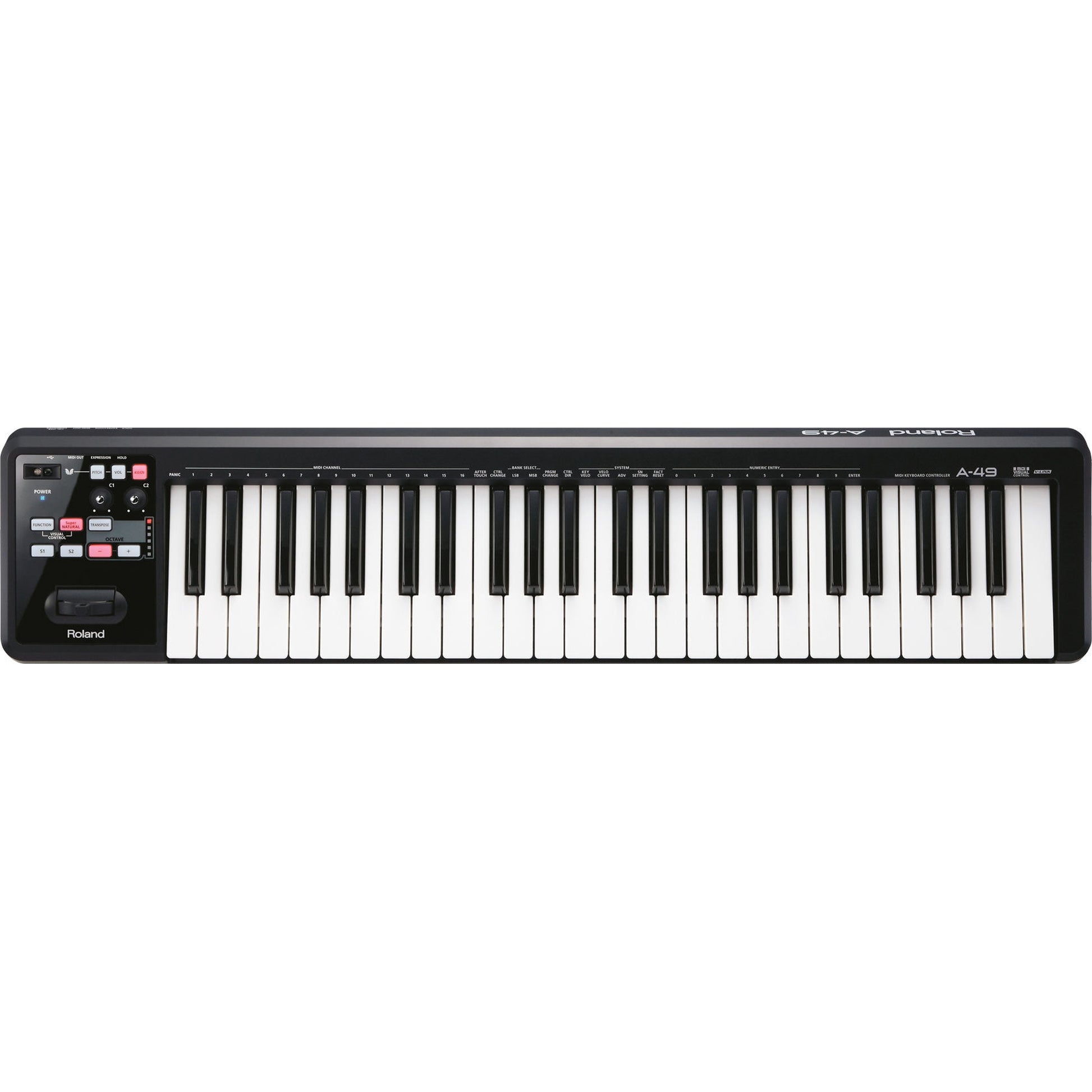 Roland A-49 Bk MIDI Controller Black - Joondalup Music Centre