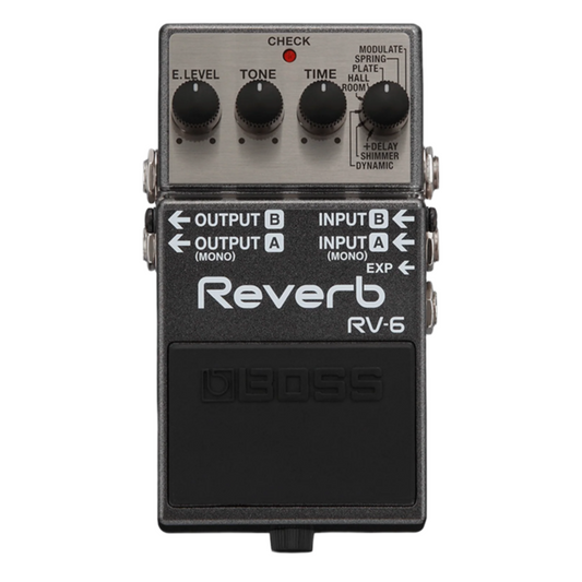 BOSS RV6 Digital Reverb Guitar Effects Pedal - Joondalup Music Centre