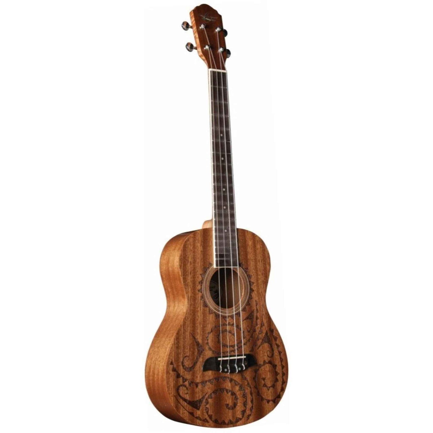 Oscar Schmidt Baritone Ukulele - Mahogany Hawaiian Tattoo - UKULELE - [shop-name]