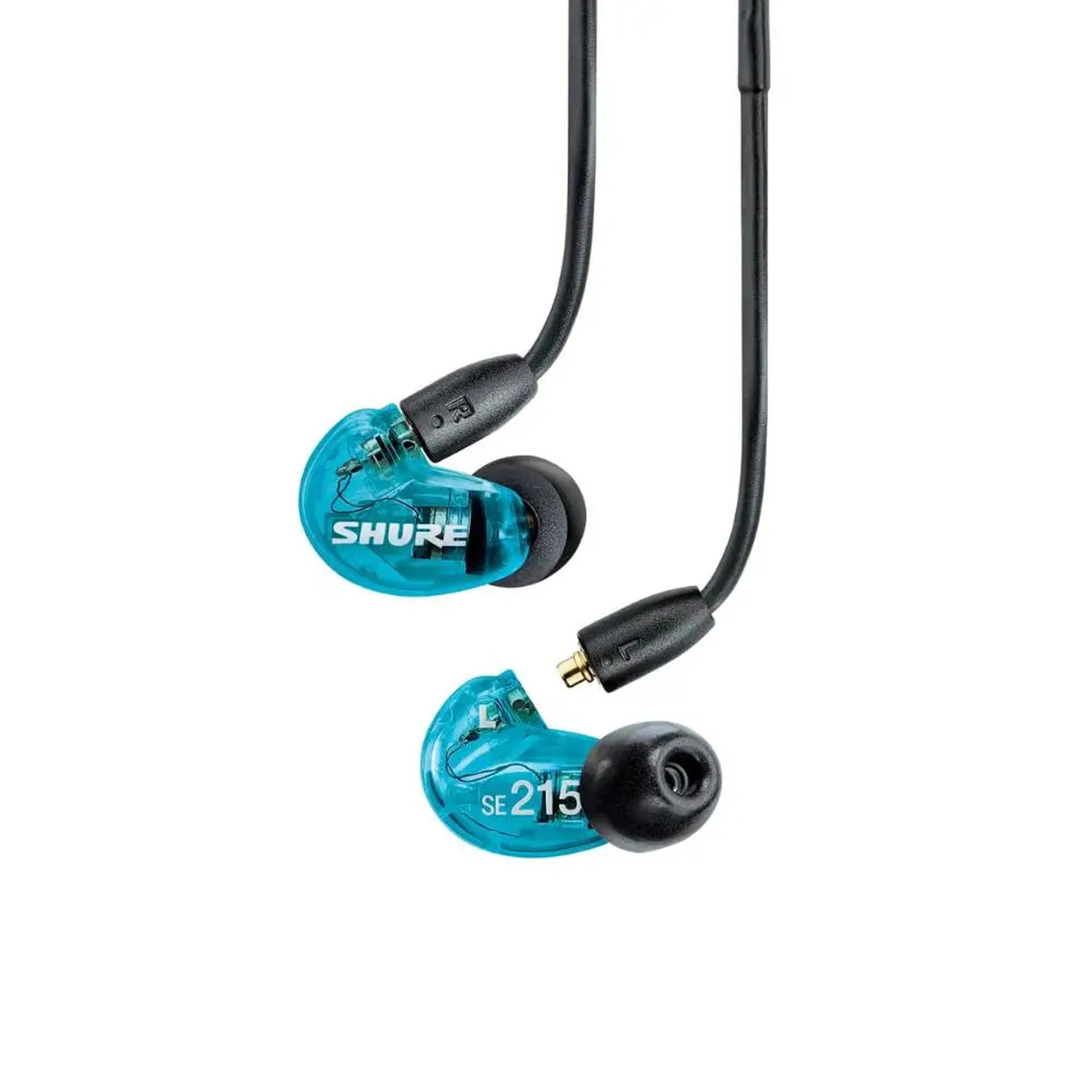 Shure SE215SPE In Ear Sound Isolating Earphones Special Edition - Translucent Blue ear buds