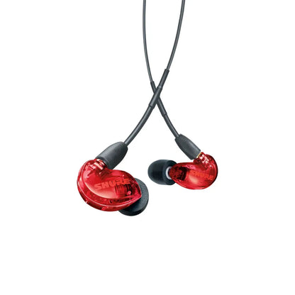 Shure SE215SPE In Ear Sound Isolating Earphones Special Edition - Translucent Red ear bud