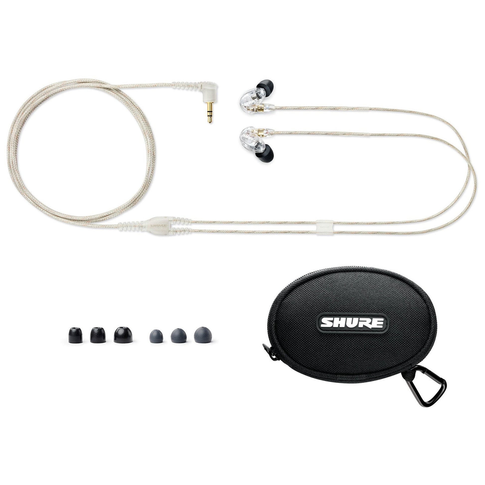 SHURE SE215 SOUND ISOLATING EARPHONES - CLEAR - Joondalup Music Centre