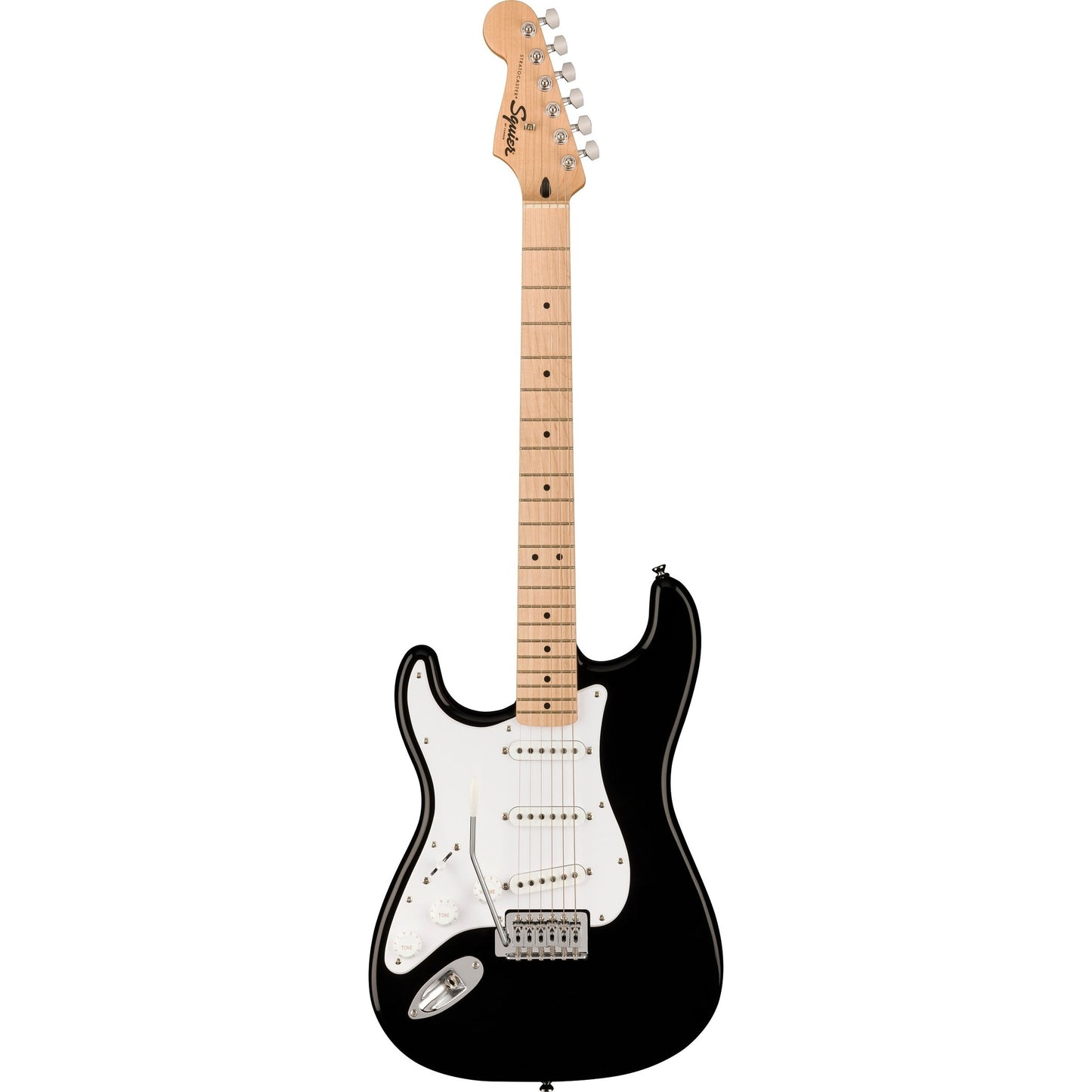 SQUIER SONIC STRATOCASTER LEFT-HANDED MN BLACK - Joondalup Music Centre