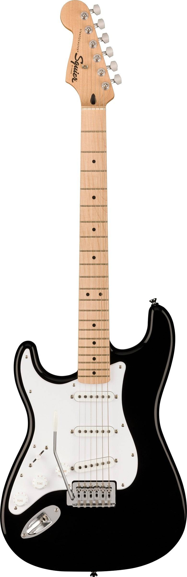 SQUIER SONIC STRATOCASTER LEFT-HANDED MN BLACK - Joondalup Music Centre