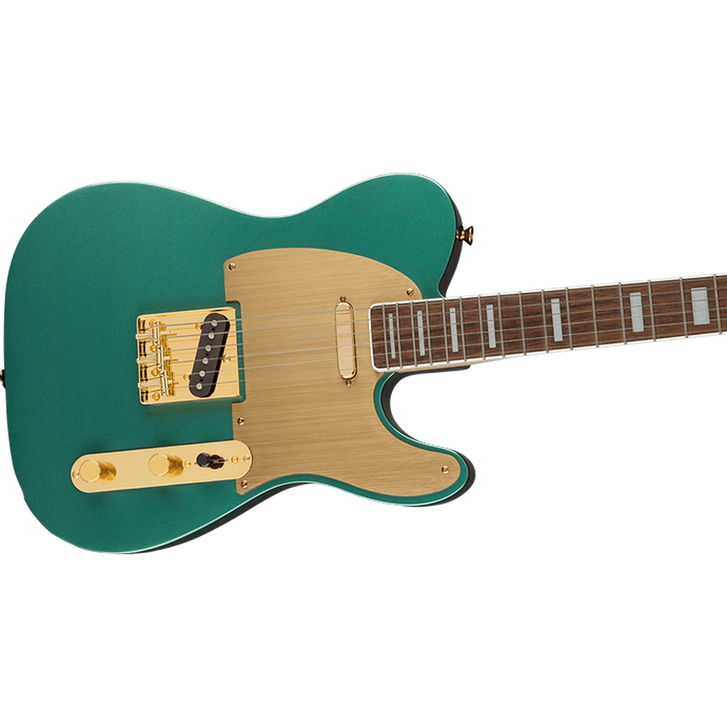 Squier 40th Gold Edition Anniversary Telecaster Electric Guitar - Sherwood Green - Joondalup Music Centre