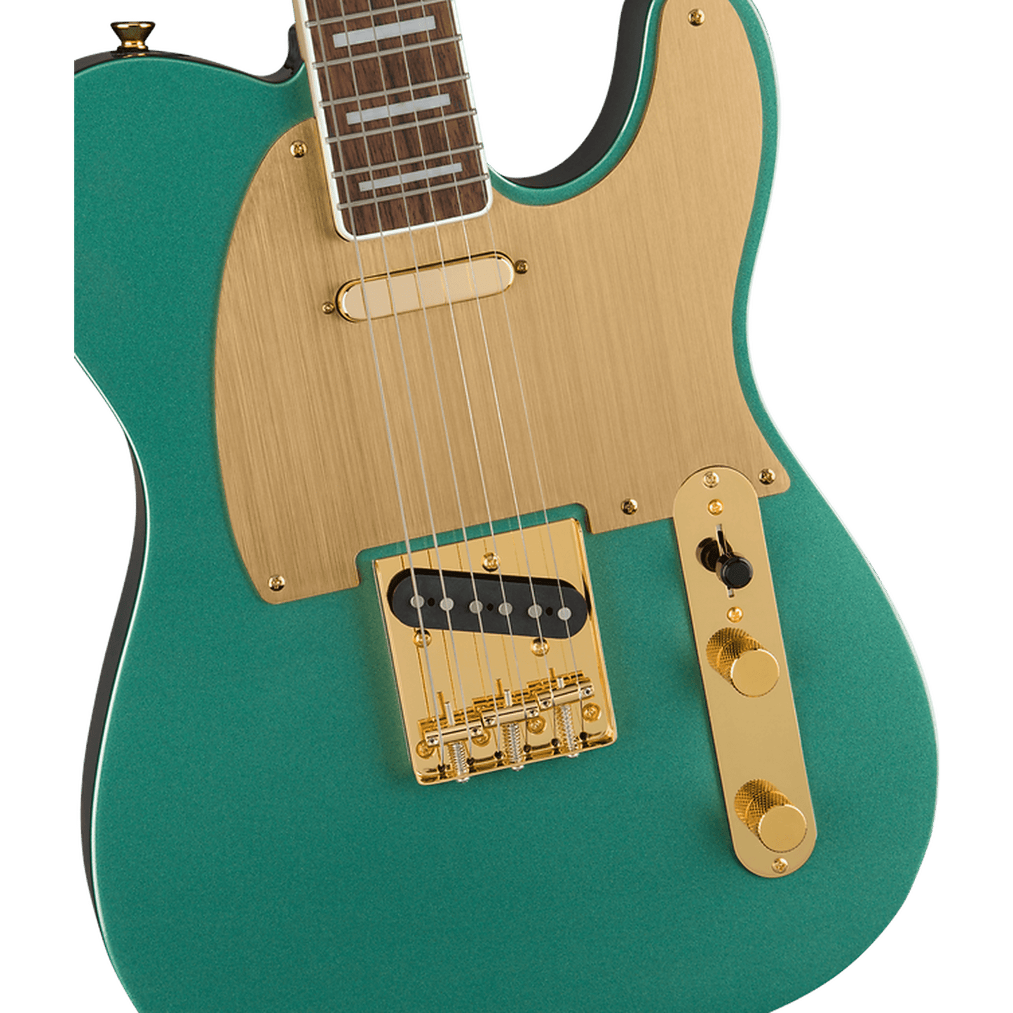 Squier 40th Gold Edition Anniversary Telecaster Electric Guitar - Sherwood Green - Joondalup Music Centre