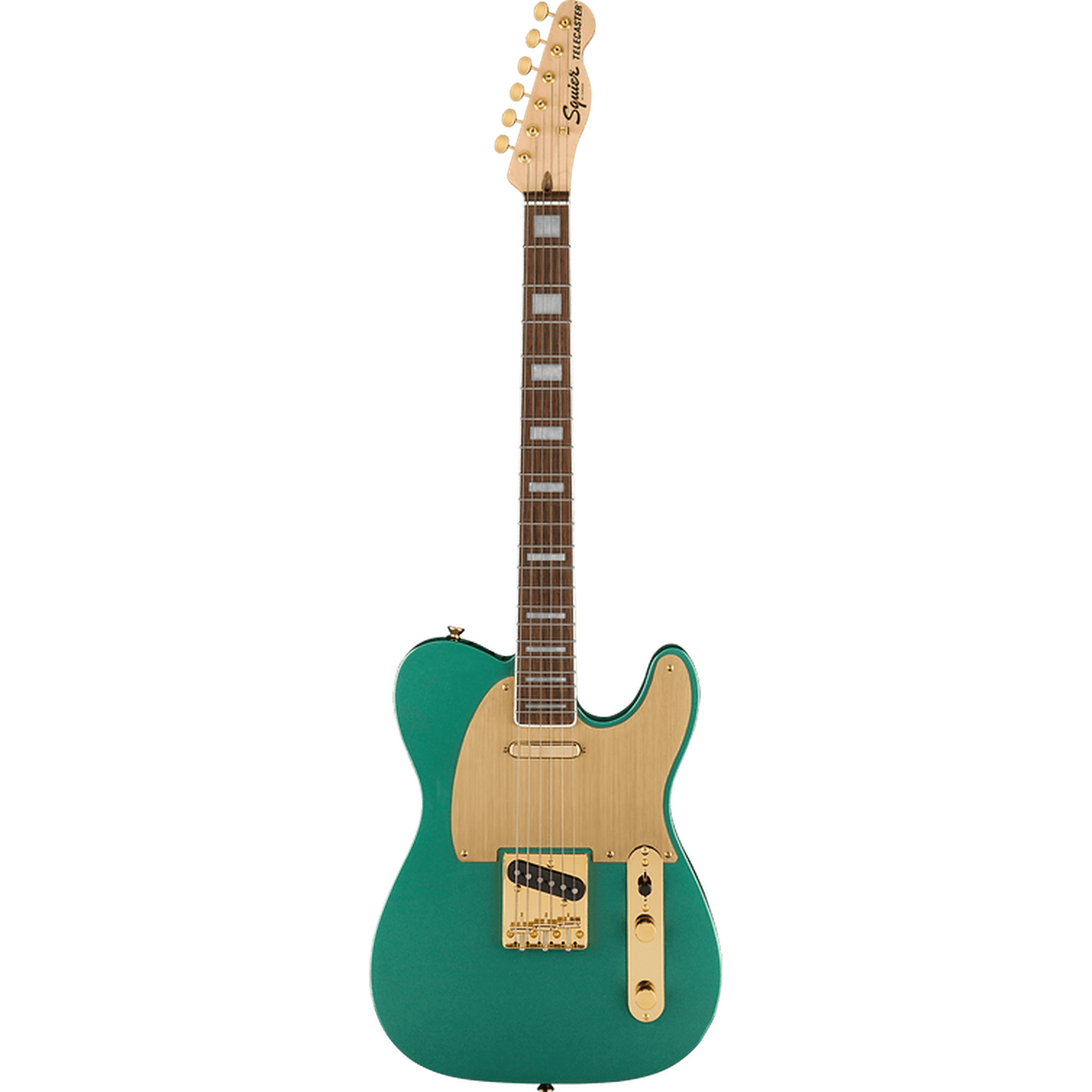 Squier 40th Gold Edition Anniversary Telecaster Electric Guitar - Sherwood Green - Joondalup Music Centre