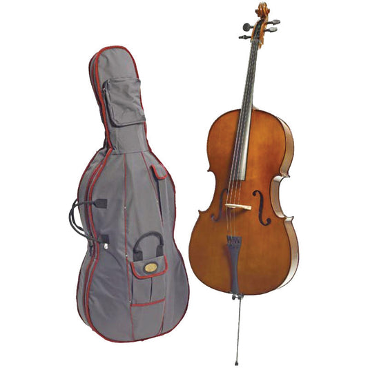 STENTOR STUDENT 2 4/4 SIZE CELLO OUTFIT - GOLDEN CHESTNUT - Joondalup Music Centre