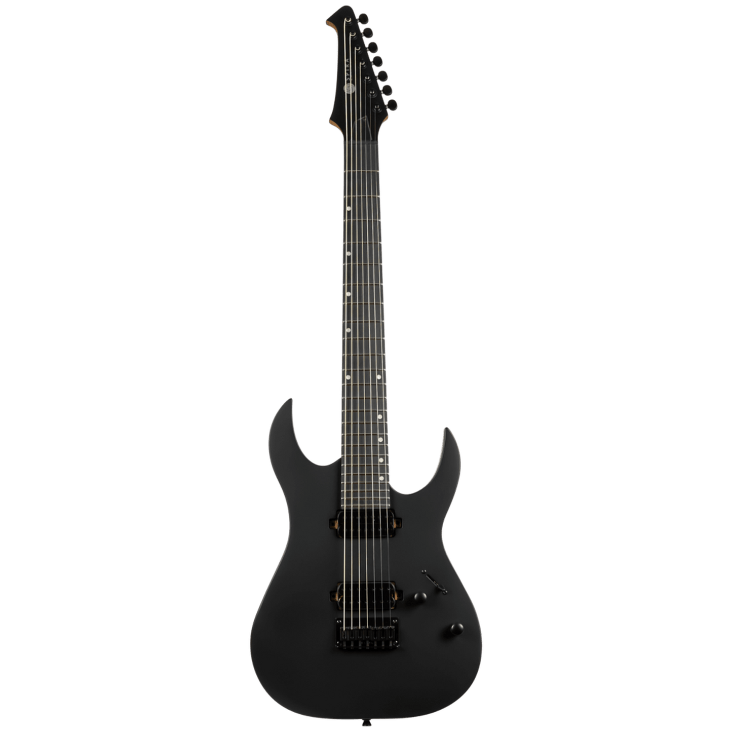 Spira S S-407 MBK 7 String Electric Guitar - Satin Black - ELECTRIC GUITAR - [shop-name]