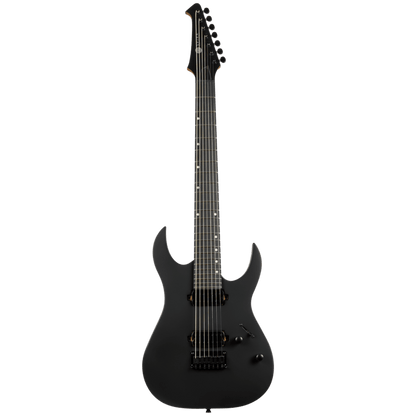 Spira S S-407 MBK 7 String Electric Guitar - Satin Black - ELECTRIC GUITAR - [shop-name]