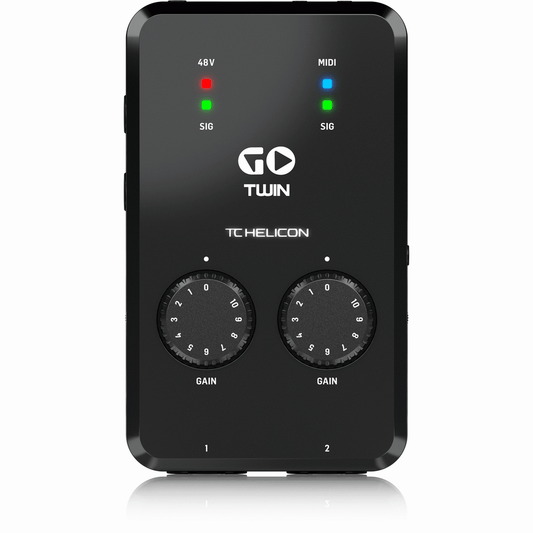 TC Helicon Go Twin Mobile Audio Interface - Joondalup Music Centre
