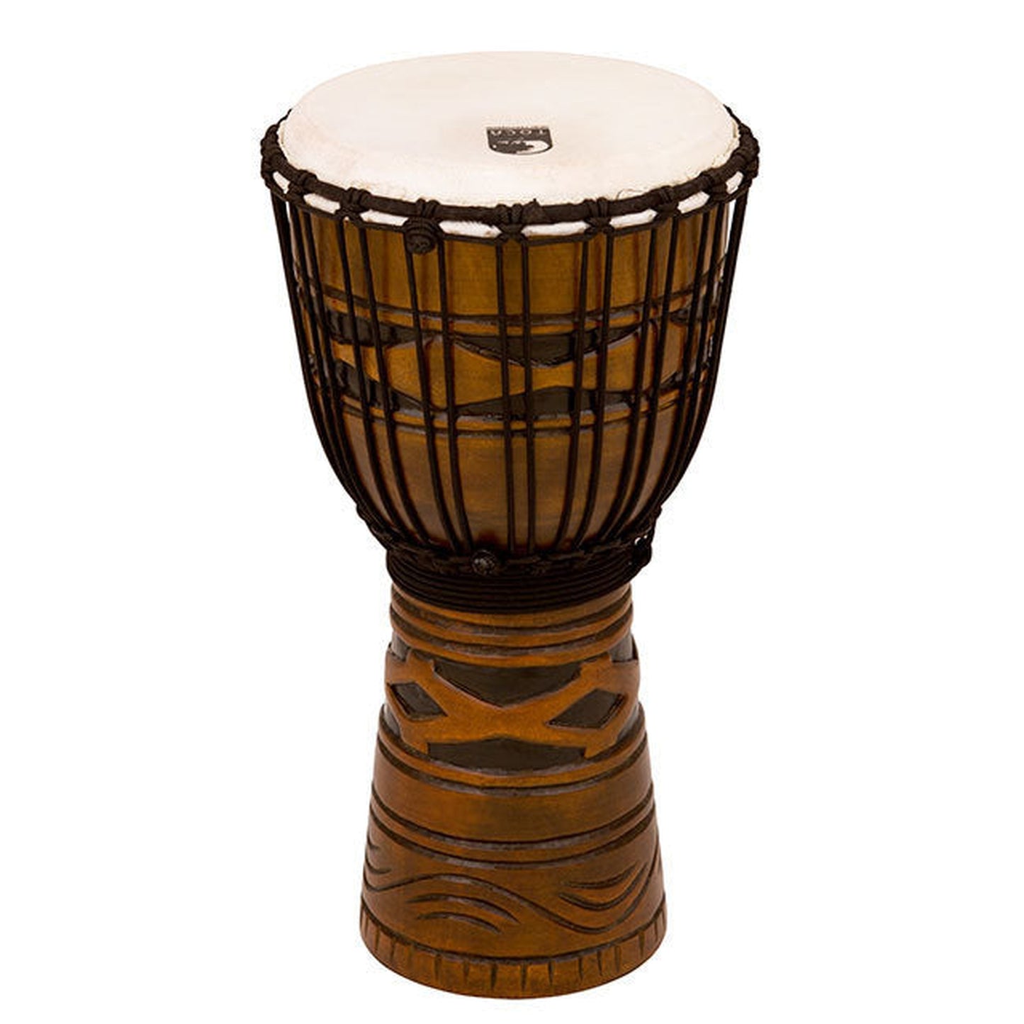 Toca Origins Series 10in Wooden Djembe - Synthetic Head - African Mask - Joondalup Music Centre