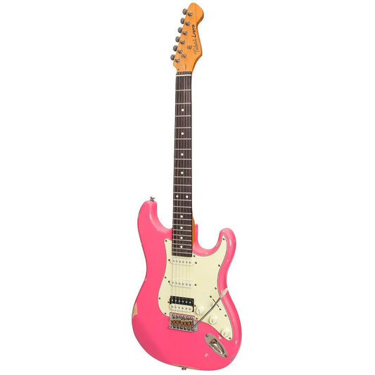 Tokai Legacy Strat Syle Electric Guitar HSS - Relic Pink - Joondalup Music Centre