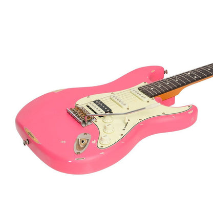 Tokai Legacy Strat Syle Electric Guitar HSS - Relic Pink - Joondalup Music Centre