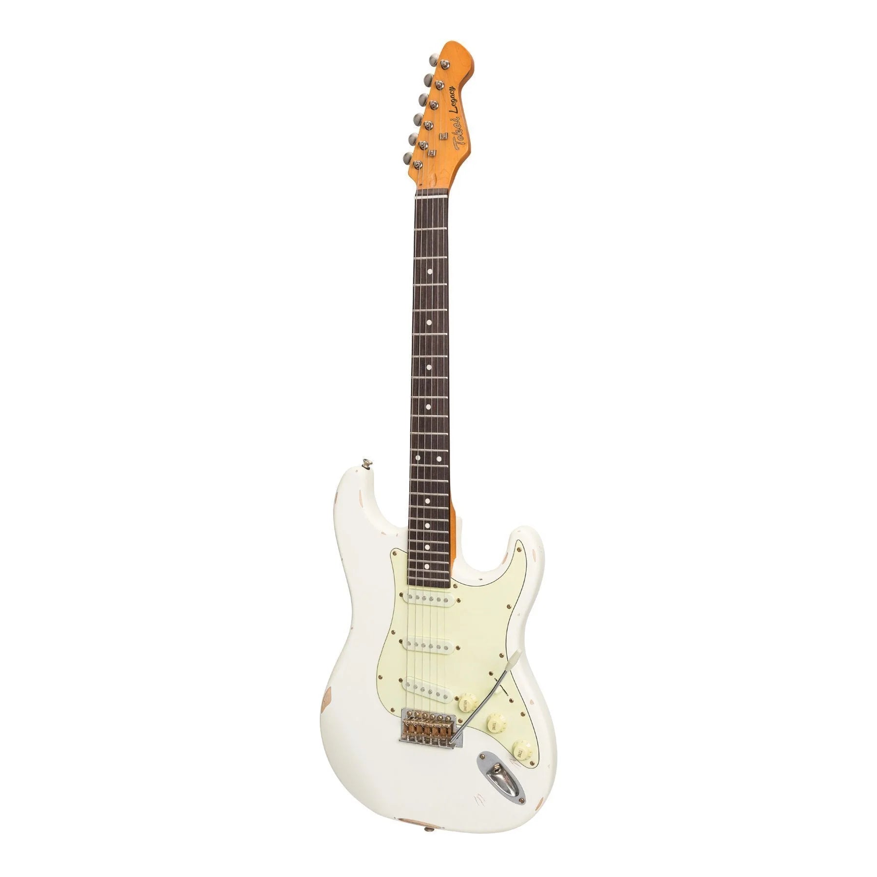 Tokai Legacy Series SSS Strat Style Electric Guitar - Relic White - Joondalup Music Centre