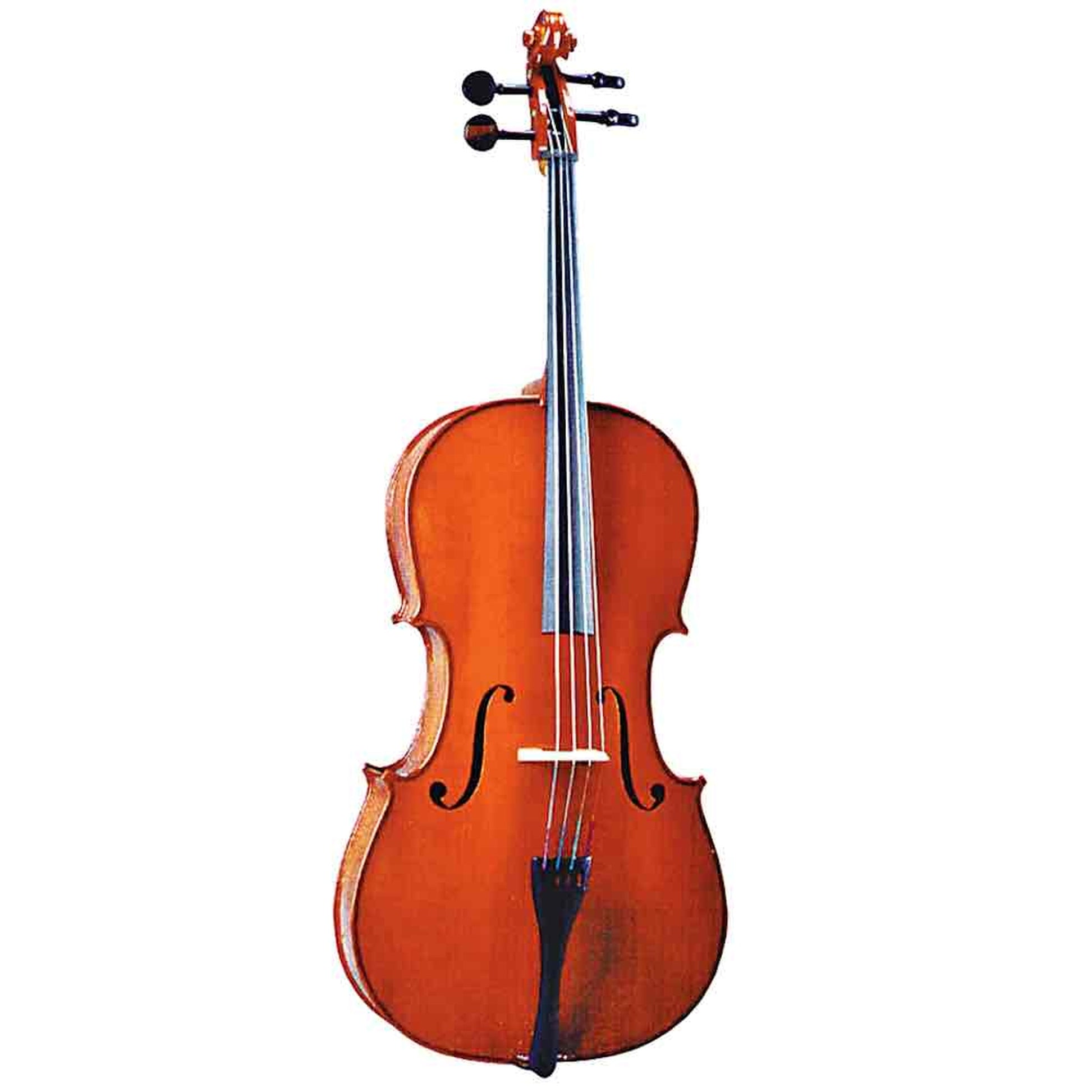 VALENCIA 1/2 SIZE SOLID TOP/BACK CELLO OUTFIT - TRADITIONAL CHESTNUT - Joondalup Music Centre