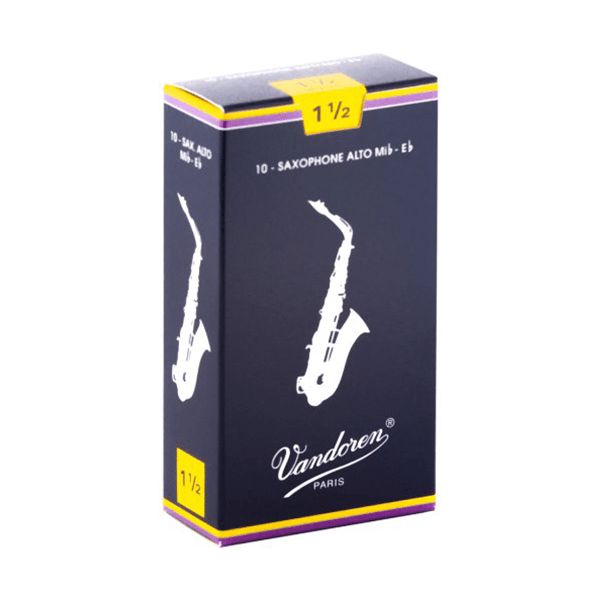 Vandoren Traditional Reeds - Alto Saxophone Size 1.5 - 10 Pack - Joondalup Music Centre