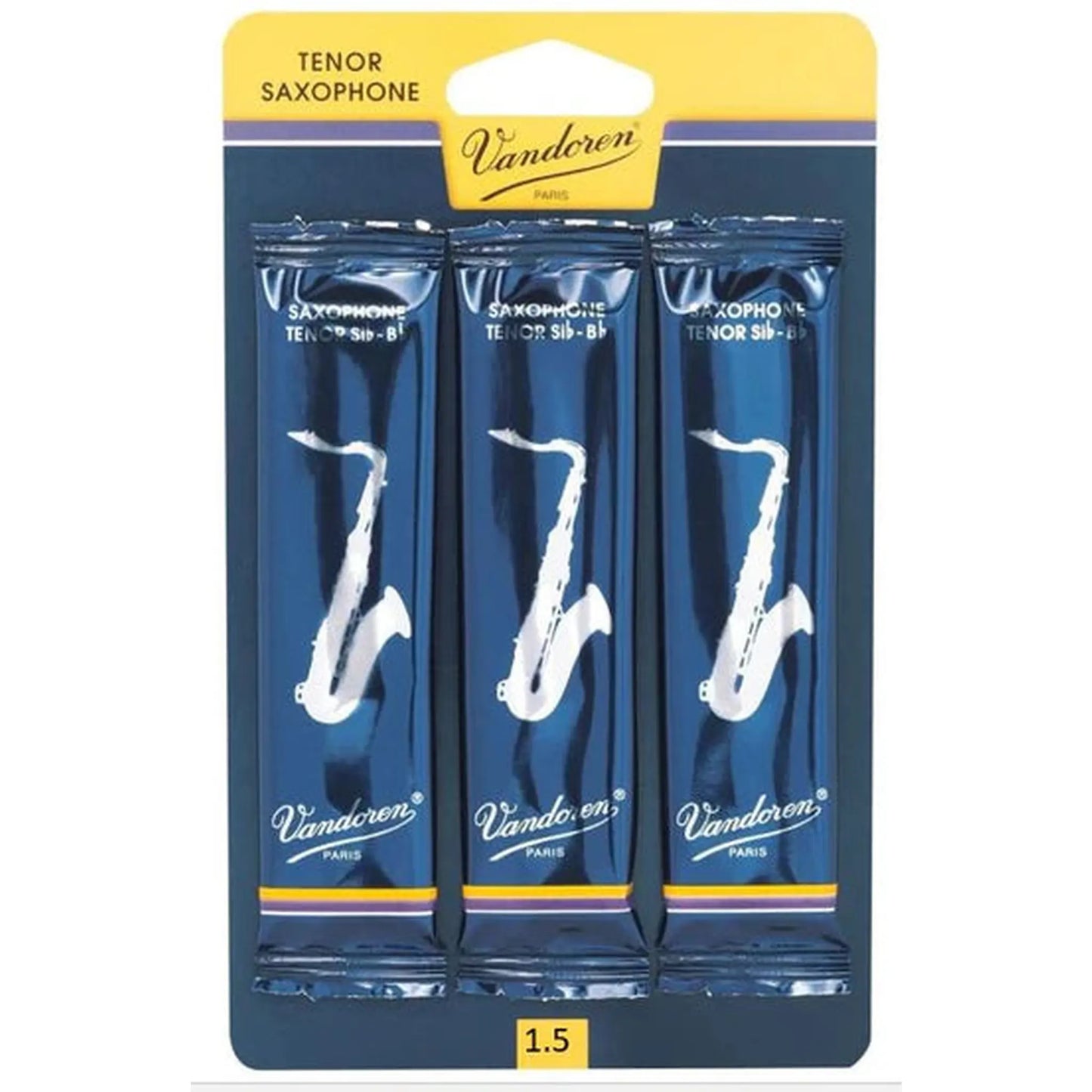 Vandoren Traditional Reeds - Tenor Sax 2.5 - 3 Pack-REEDS-Joondalup Music Centre