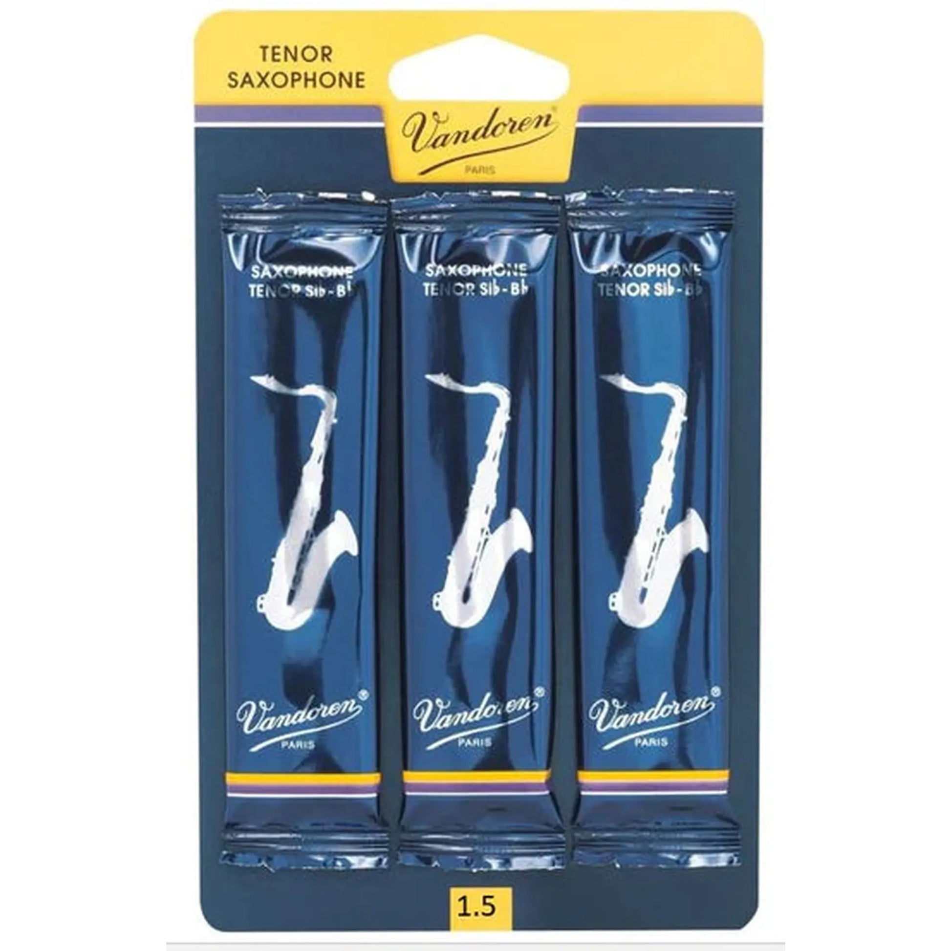 Vandoren Traditional Reeds - Tenor Sax 2.5 - 3 Pack-REEDS-Joondalup Music Centre