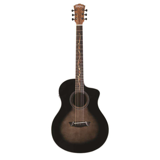 Washburn Bella Tono BTS9VCE Acoustic Guitar Black Burst - Joondalup Music Centre