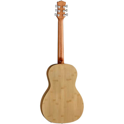 Luna Woodland Bamboo Parlor Acoustic Electric Guitar