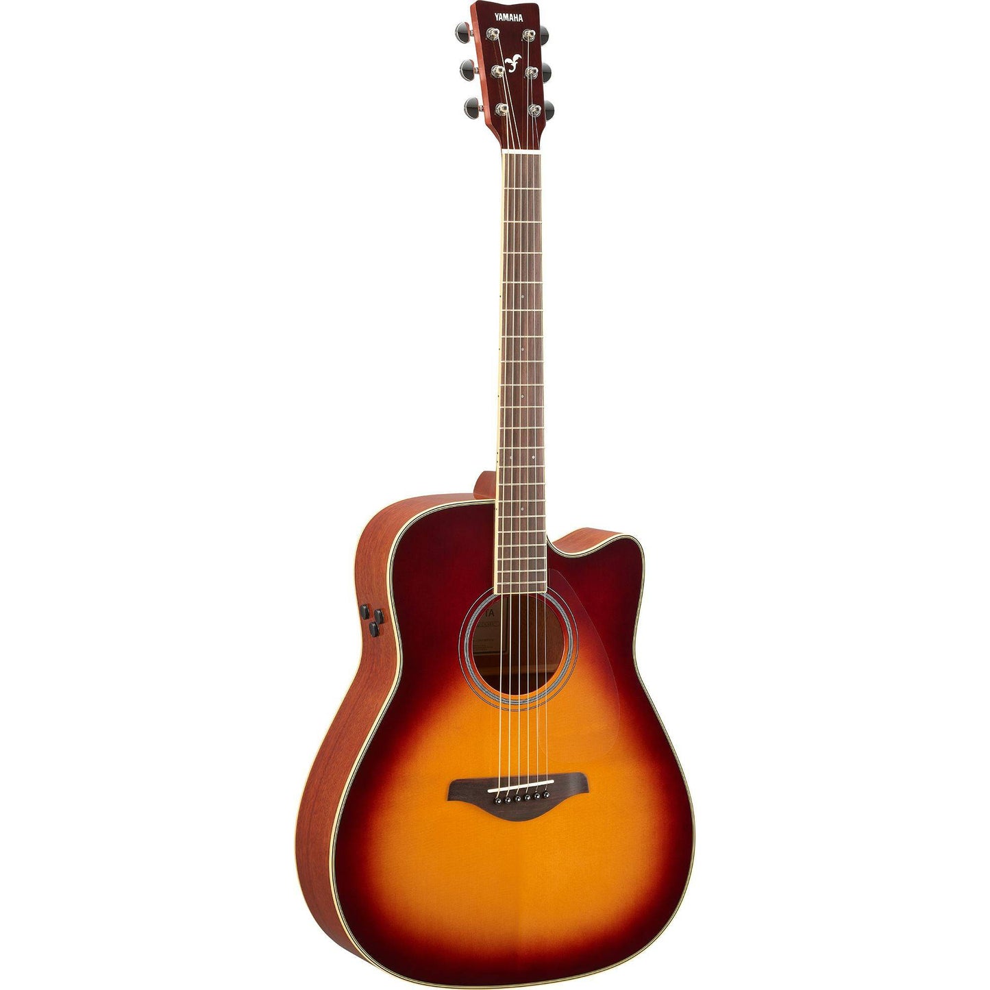 Yamaha FGC-TA-BS Transacoustic Acoustic Guitar - Sunburst - Joondalup Music Centre